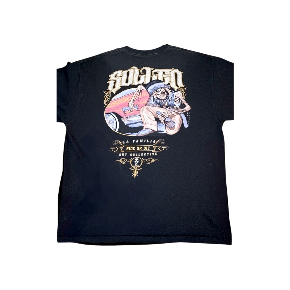 Sullen Art Collective Black Graphic T-Shirt with Bold Design